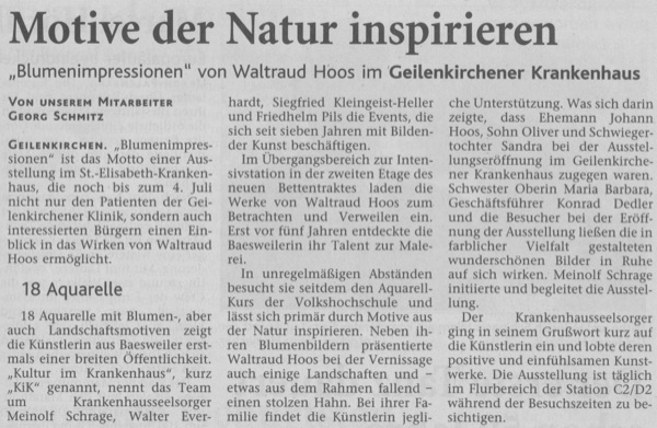 Zeitungsartikel zur Ausstellung, Teil 2