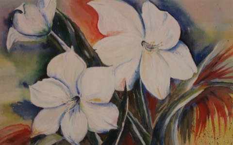 Weiße Blumen